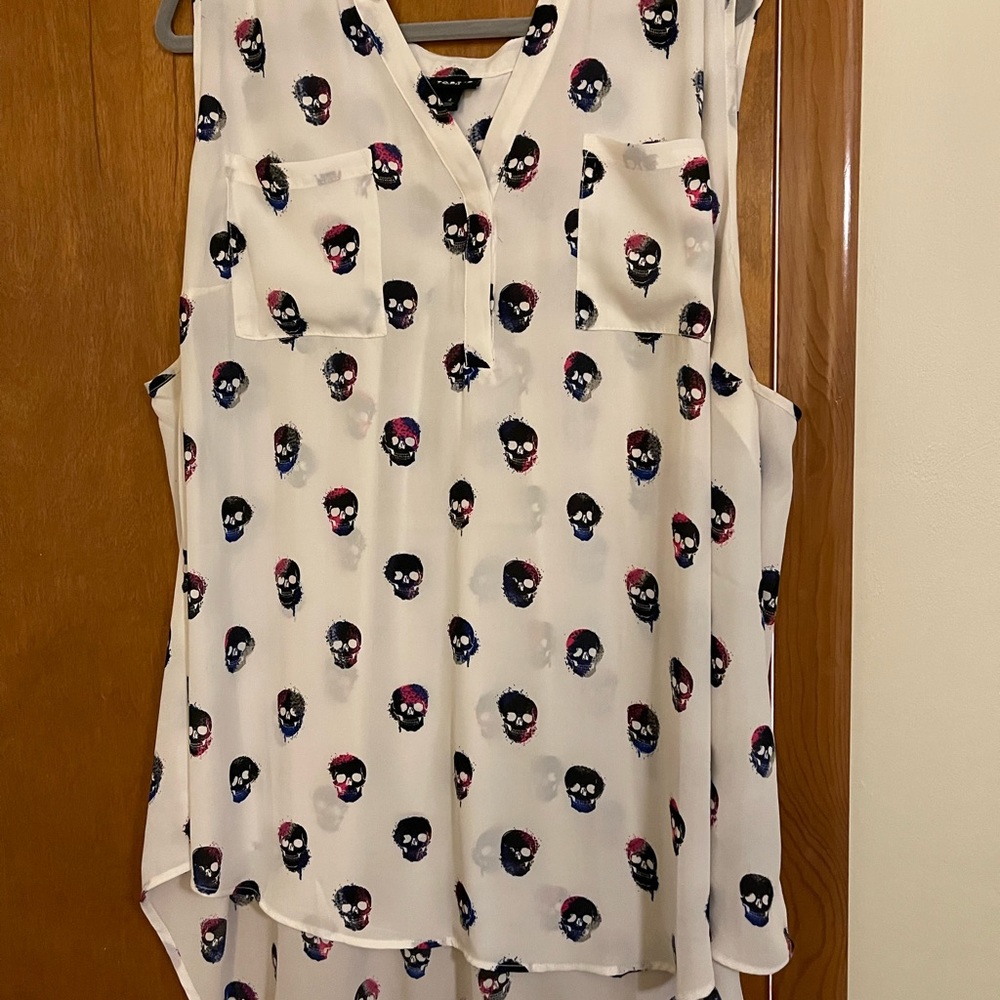 Torrid Harper Skull Blouse